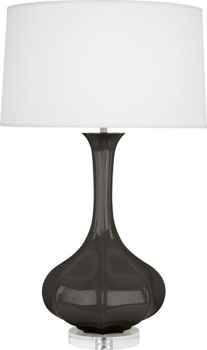 Robert Abbey (CF996) Pike Table Lamp with Pearl Dupoini Fabric Shade
