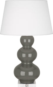 Robert Abbey (CR43X) Triple Gourd Table Lamp with Lucite Base