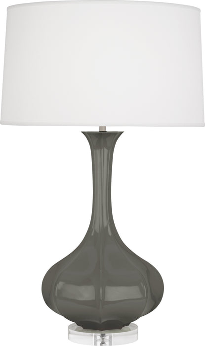 Robert Abbey (CR996) Pike Table Lamp with Pearl Dupoini Fabric Shade