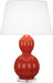 Robert Abbey (DB997) Williamsburg Randolph Table Lamp with Pearl Dupioni Fabric Shade