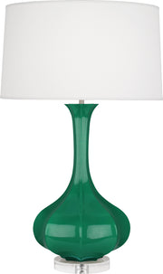 Robert Abbey (EG996) Pike Table Lamp with Pearl Dupoini Fabric Shade