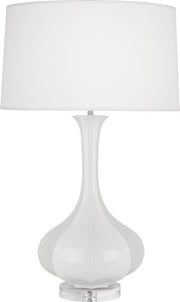 Robert Abbey (LY996) Pike Table Lamp with Pearl Dupoini Fabric Shade