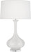 Robert Abbey (LY996) Pike Table Lamp with Pearl Dupoini Fabric Shade