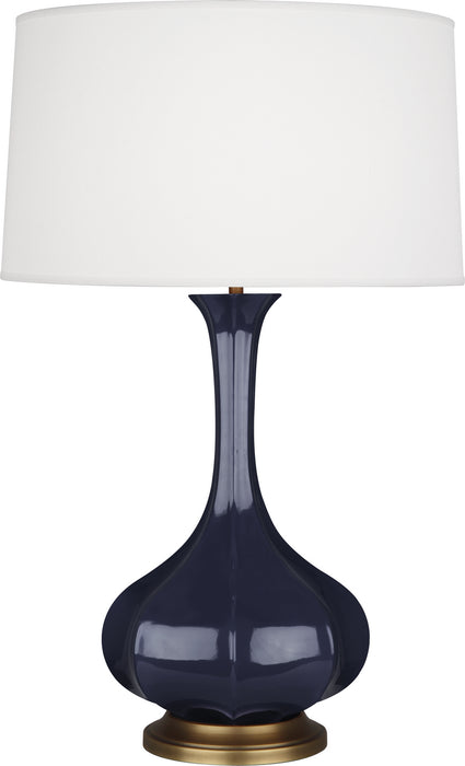 Robert Abbey (MB994) Pike Table Lamp with Pearl Dupoini Fabric Shade