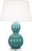 Robert Abbey (MT997) Williamsburg Randolph Table Lamp with Pearl Dupioni Fabric Shade