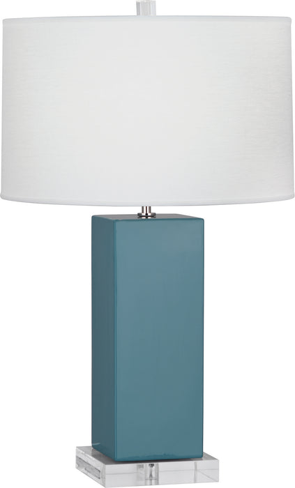 Robert Abbey (OB995) Harvey Table Lamp with Oyster Linen Shade
