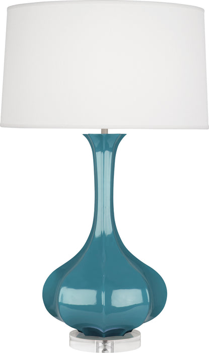 Robert Abbey (OB996) Pike Table Lamp with Pearl Dupoini Fabric Shade