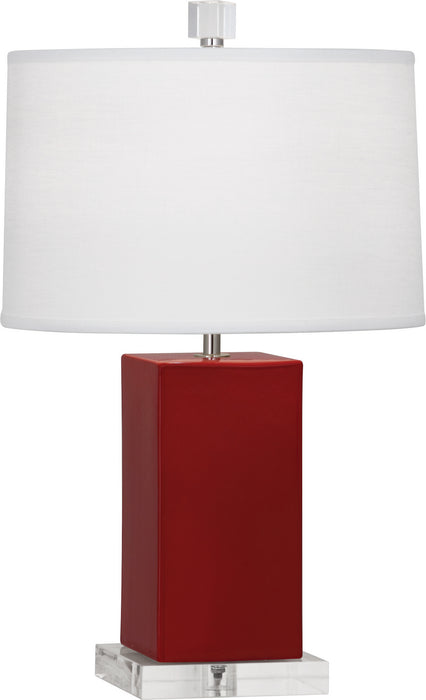 Robert Abbey (OX990) Harvey Accent Lamp with Oyster Linen Shade