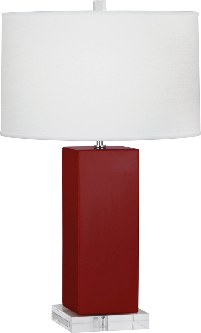Robert Abbey (OX995) Harvey Table Lamp with Oyster Linen Shade