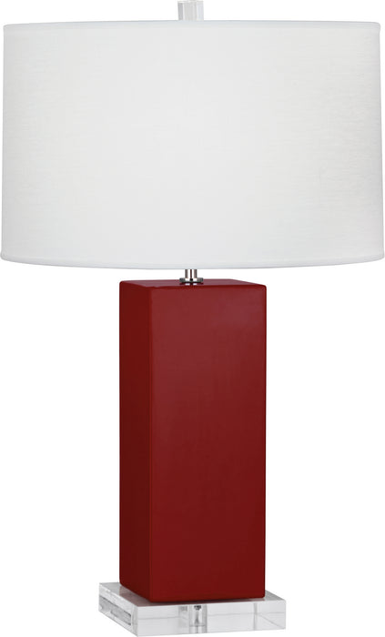 Robert Abbey (OX995) Harvey Table Lamp with Oyster Linen Shade