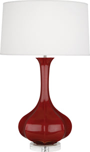 Robert Abbey (OX996) Pike Table Lamp with Pearl Dupoini Fabric Shade