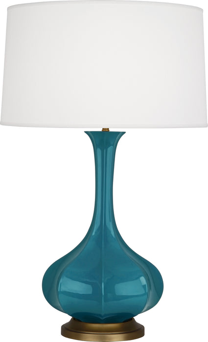 Robert Abbey (PC994) Pike Table Lamp with Pearl Dupoini Fabric Shade