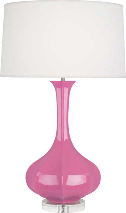 Robert Abbey (SP996) Pike Table Lamp with Pearl Dupoini Fabric Shade