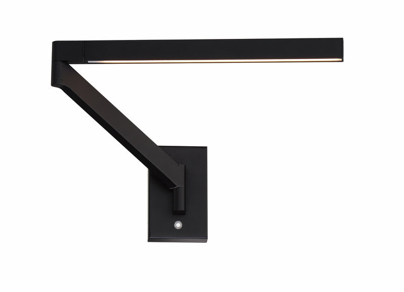 Beam LED Swing Arm Light in Black
