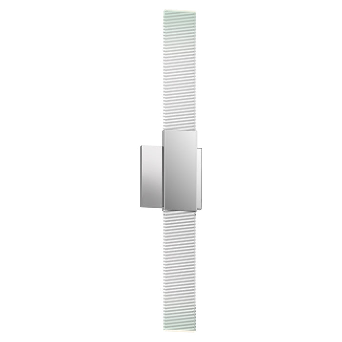 Radiant Lines LED Double Sconce in Polished Chrome - Lamps Expo