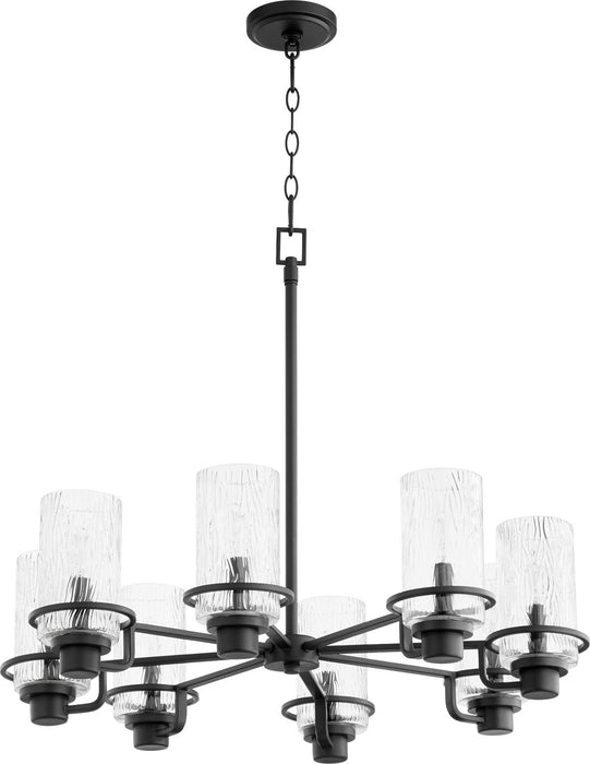 Lazo Soft Contemporary Chandelier in Noir - Lamps Expo