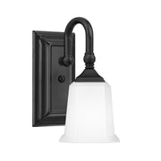Nicholas 1-Light Wall Sconce in Earth Black
