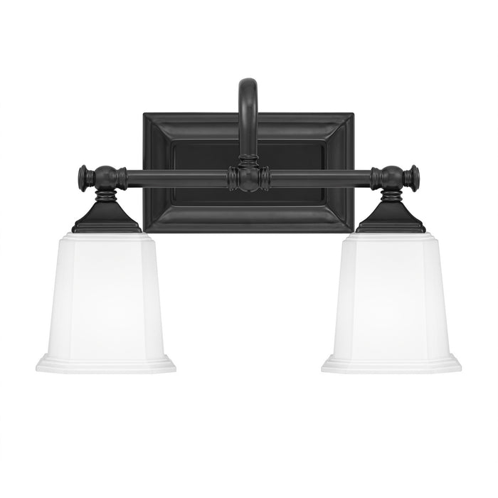 Nicholas 2-Light Bath Vanity in Earth Black