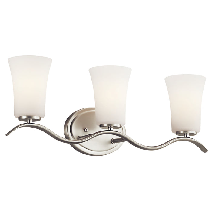 Armida Bath Sconce 3-Light LED in Brushed Nickel