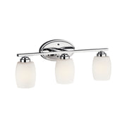 Eileen Bath Sconce 3-Light LED in Chrome