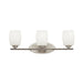 Eileen Bath Sconce 3-Light LED in Brushed Nickel
