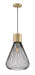 Freira Pendant in Antique Bronze Black Wire Shade, E27 Type A 60W