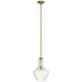 Everly Pendant 1-Light in Natural Brass
