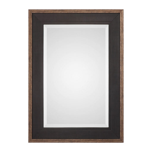 Uttermost's Staveley Rustic Black Mirror Designed by David Frisch