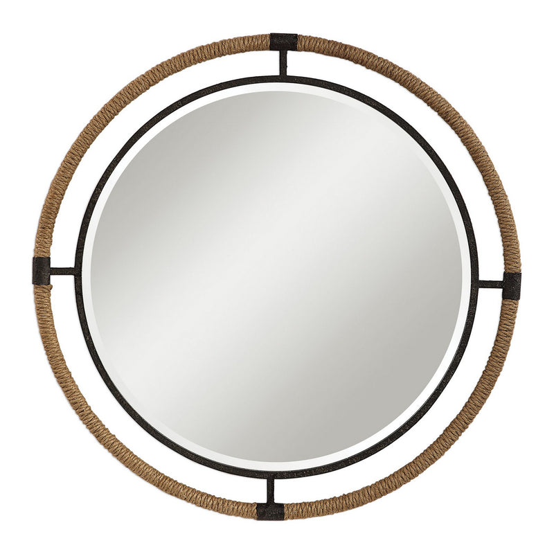 Uttermost's Melville Coastal Round Mirror Designed by Grace Feyock