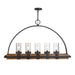 Uttermost's Atwood 5 Light Rustic Linear Chandelier Designed by Kalizma Home