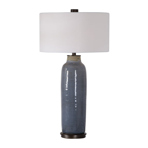Uttermost's Vicente Slate Blue Table Lamp Designed by David Frisch