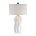 Uttermost's Malena Glossy White Table Lamp Designed by Renee Wightman