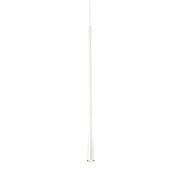 Taper Down Pendant in White
