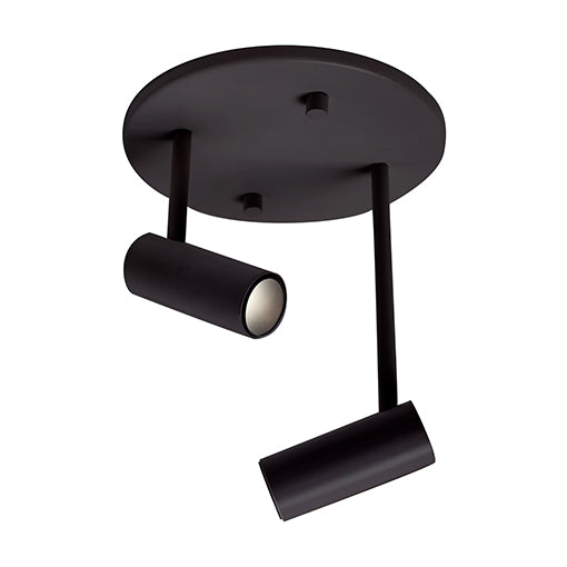 Downey Semi-Flush in Black - Lamps Expo