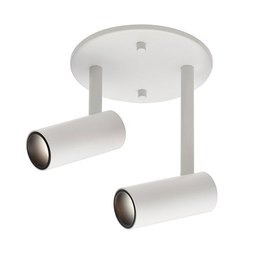 Downey Semi-Flush in White