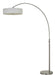 Chardon LED Floor Lamp In Brushed Steel - Lamps Expo