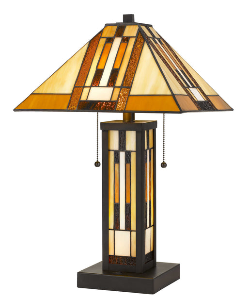CAL Lighting (BO-2902TB) Tiffany Table Lamp with Night Light