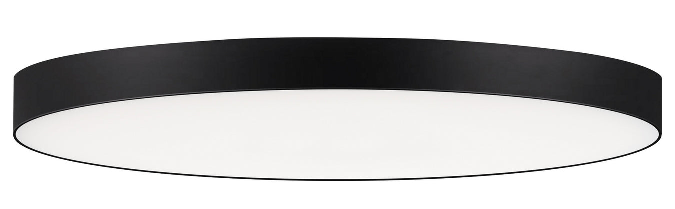 Trim 11" RD LED Flush Mount 3000K in Black - Lamps Expo