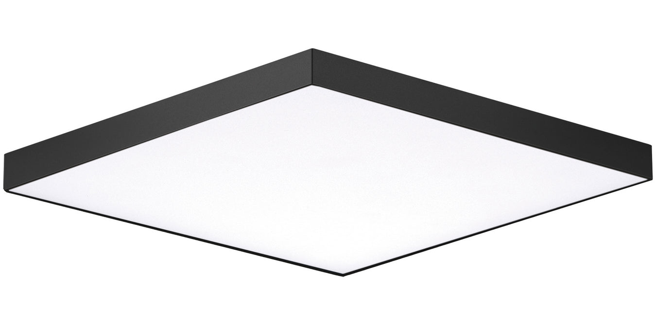 Trim 10.5" SQ LED Flush Mount 3000K in Black - Lamps Expo