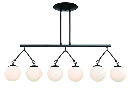 Orion 6-Light Island in Flat Black - Lamps Expo