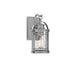 Booker 1-Light Outdoor Lantern in Industrial Aluminum