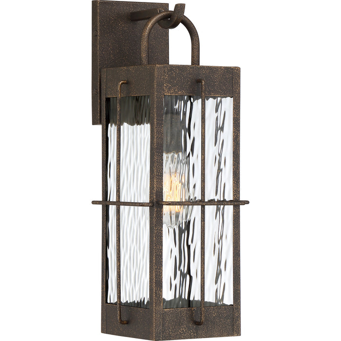 Ward 1-Light Outdoor Lantern in Gilded Bronze