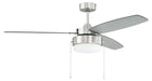 Intrepid 2-Light Contractor Ceiling Fan in Brushed Polished Nickel from Craftmade, item number INT52BNK3