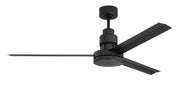 Mondo 54" Ceiling Fan in Flat Black