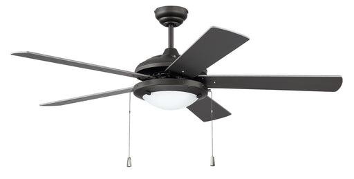Nikia 2-Light Contractor Ceiling Fan in Espresso from Craftmade, item number NIK52ESP5