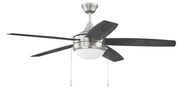 Phaze 5 Blade 2-Light Ceiling Fan in Brushed Polished Nickel w/Silver BLD.