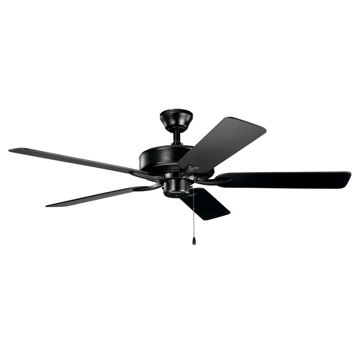 Basics Pro 52" Patio Ceiling Fan in Satin Black from Kichler Lighting, item number 330015SBK