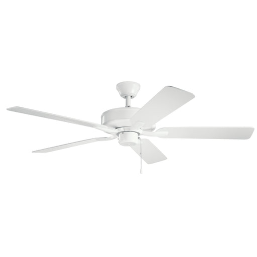 Basics Pro 52" Patio Ceiling Fan in White from Kichler Lighting, item number 330015WH