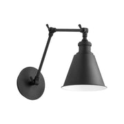 Mid Century Modern Wall Mount in Textured Black