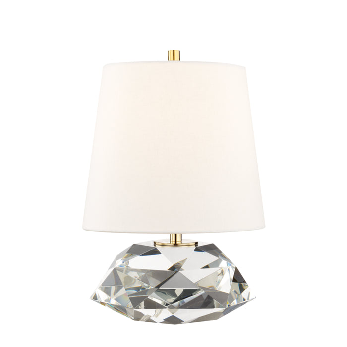 Henley 1 Light Small Table Lamp in Aged Brass